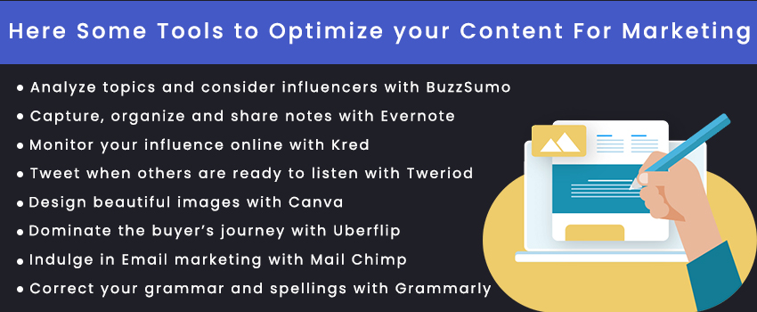Here Some Tools to Optimize your Content For Marketing